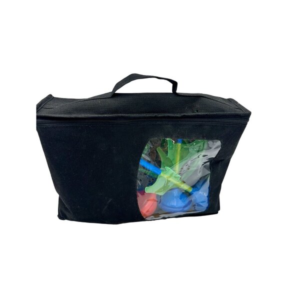 Lawn Darts Game Set With Carrying Case Nostalgic Retro Toy 4  Targets Jarts Bag - Picture 2 of 7